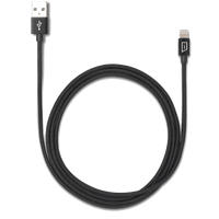 Câble tressé iStore Lightning Charge de 1,2 m (4 pi) (noir)